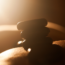 Skincare Background Massage Rocks